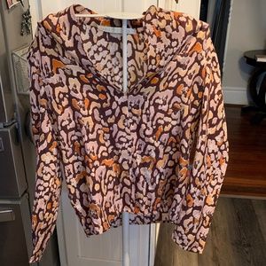 Marie Oliver silk and cotton pullover top. Good shape. Was 228